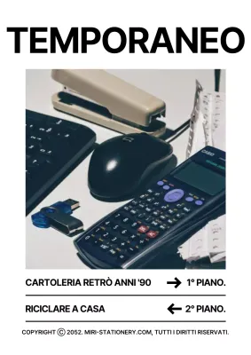 Branding di cancelleria in bianco e nero