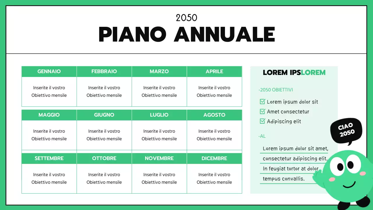 GoodNotes aziendali con righe nere color menta