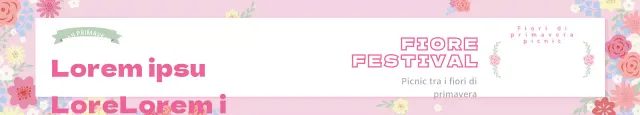Striscione Picnic_Garo con fiori di primavera