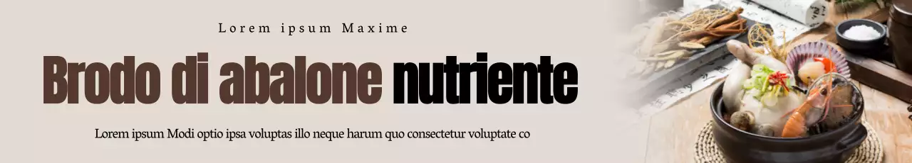 Promuovere Samgyetang su uno sfondo grigio caldo