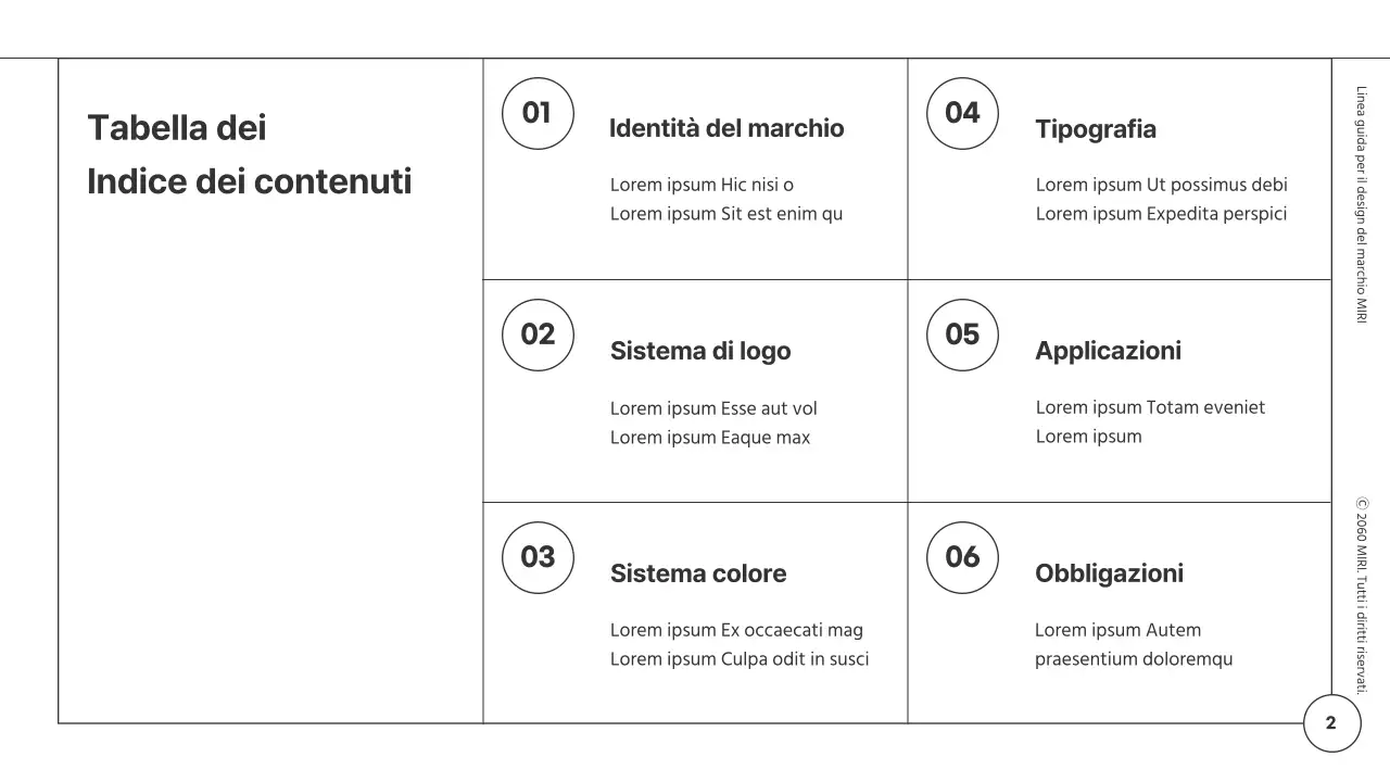 Linee guida di brand design per un modulo minimalista con linee bianche e nere