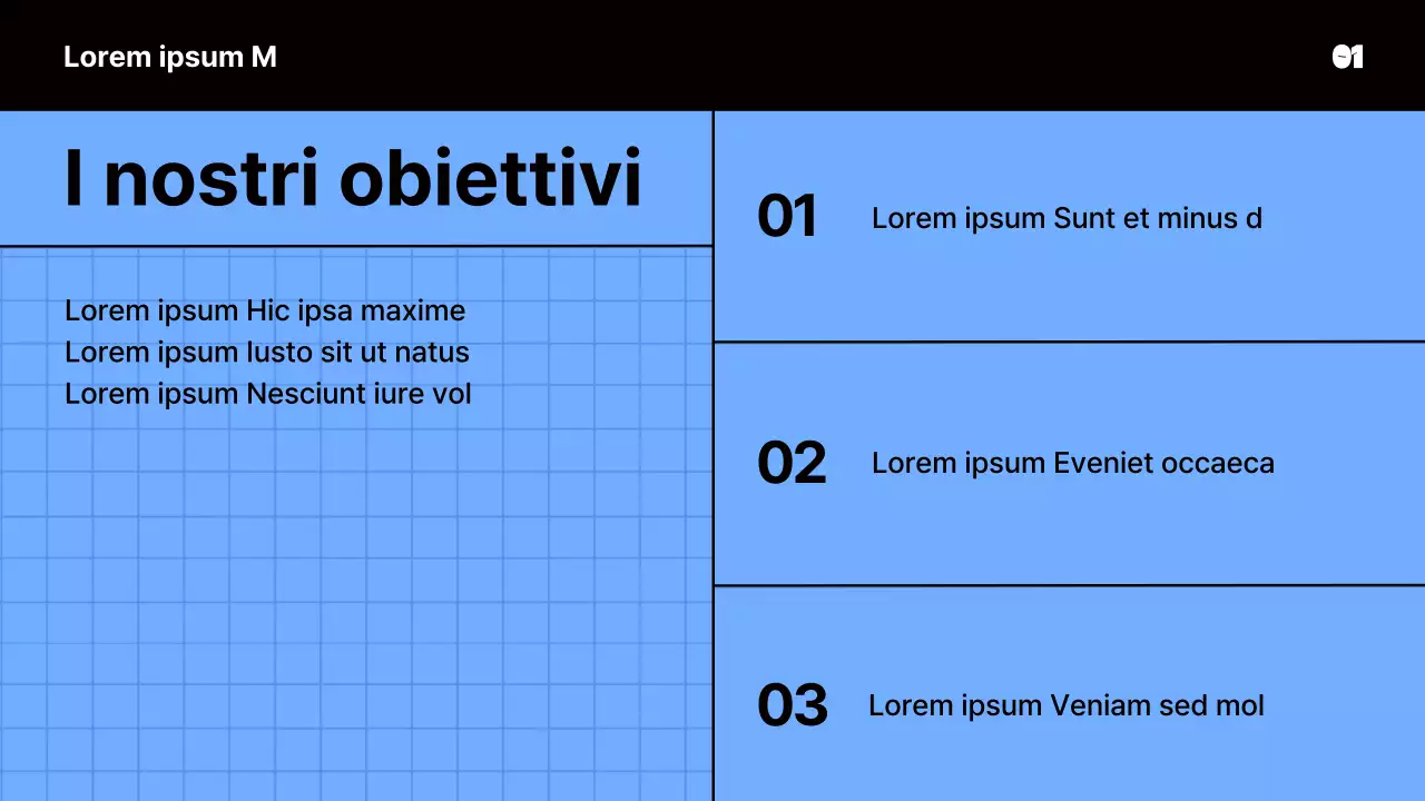 Presentazione di uno studio di marketing con concetto di quaderno blu
