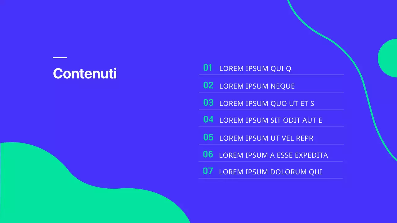 Una moderna presentazione del dipartimento di relazioni pubbliche dell'università in bianco e blu