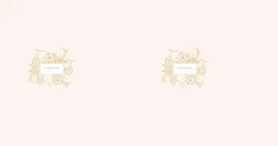 Illustrazione di fiori semplici beige