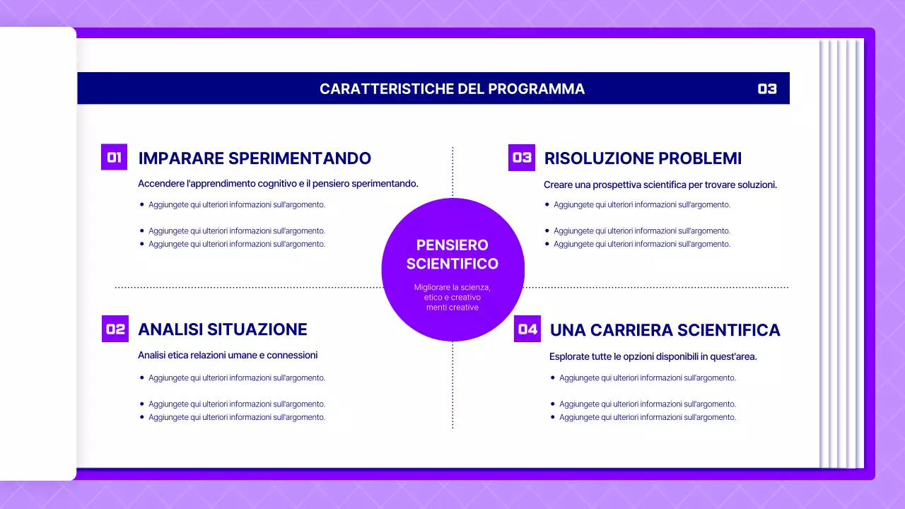 Proposta di lezione di scienze utilizzando le pagine viola
