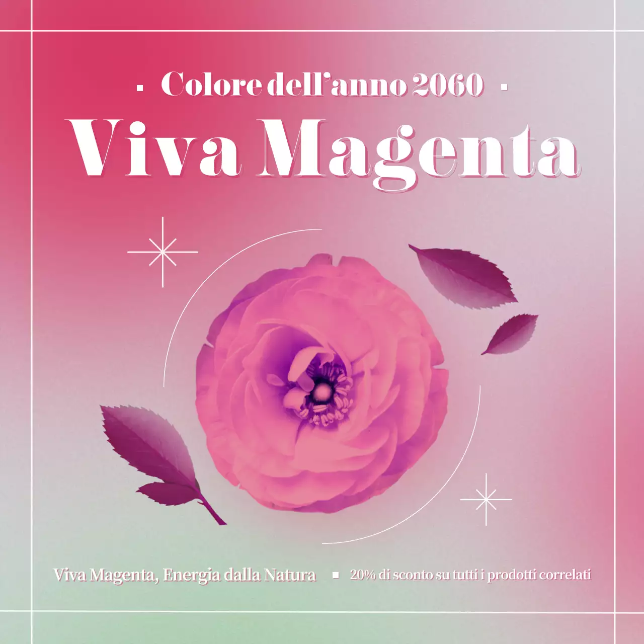 Festeggiate Viva Magenta, il colore di tendenza dell'anno in rosa