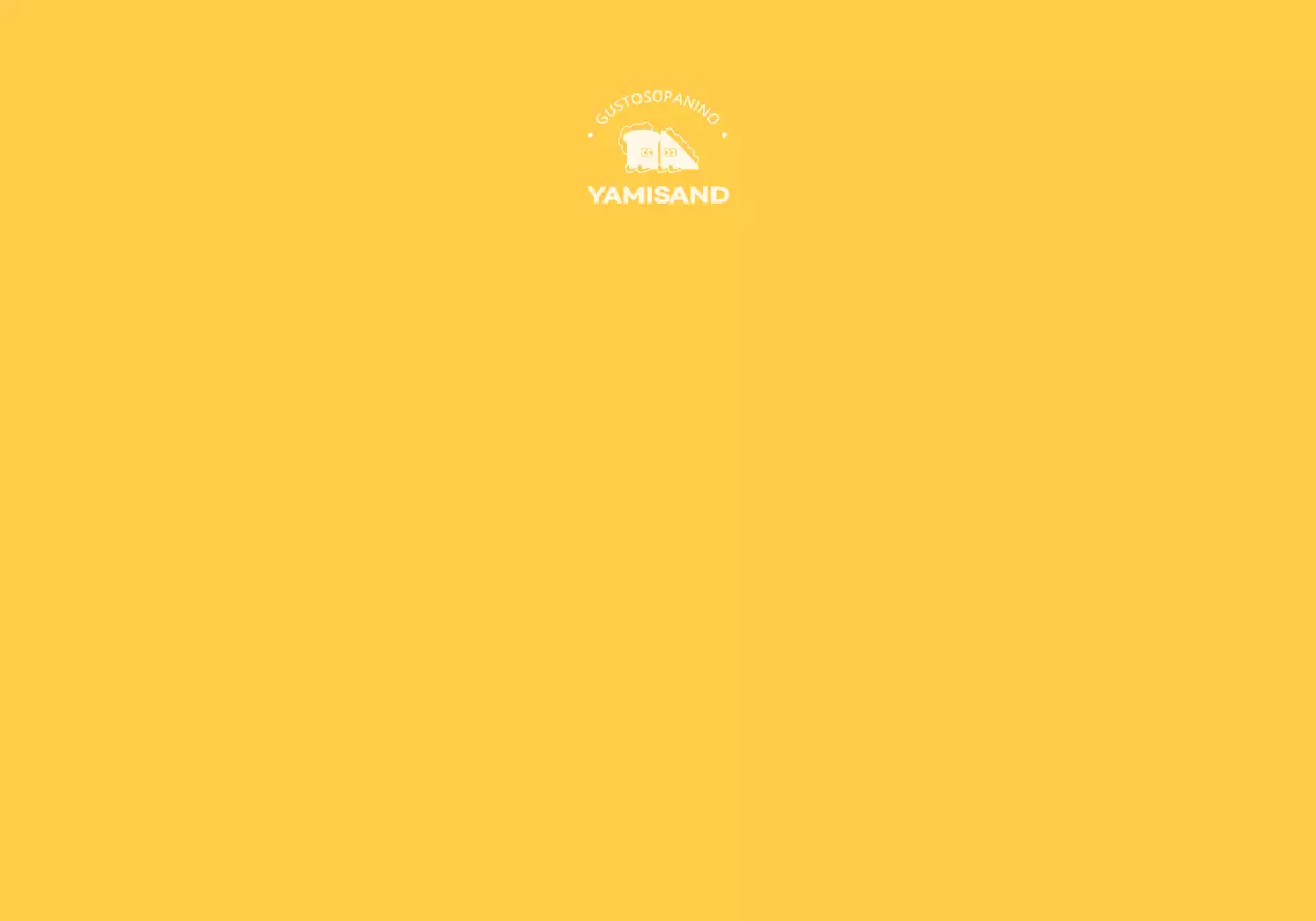 Merchandising per paninoteca con motivo a quadri rossi e gialli e tasca pieghevole con un simpatico personaggio.