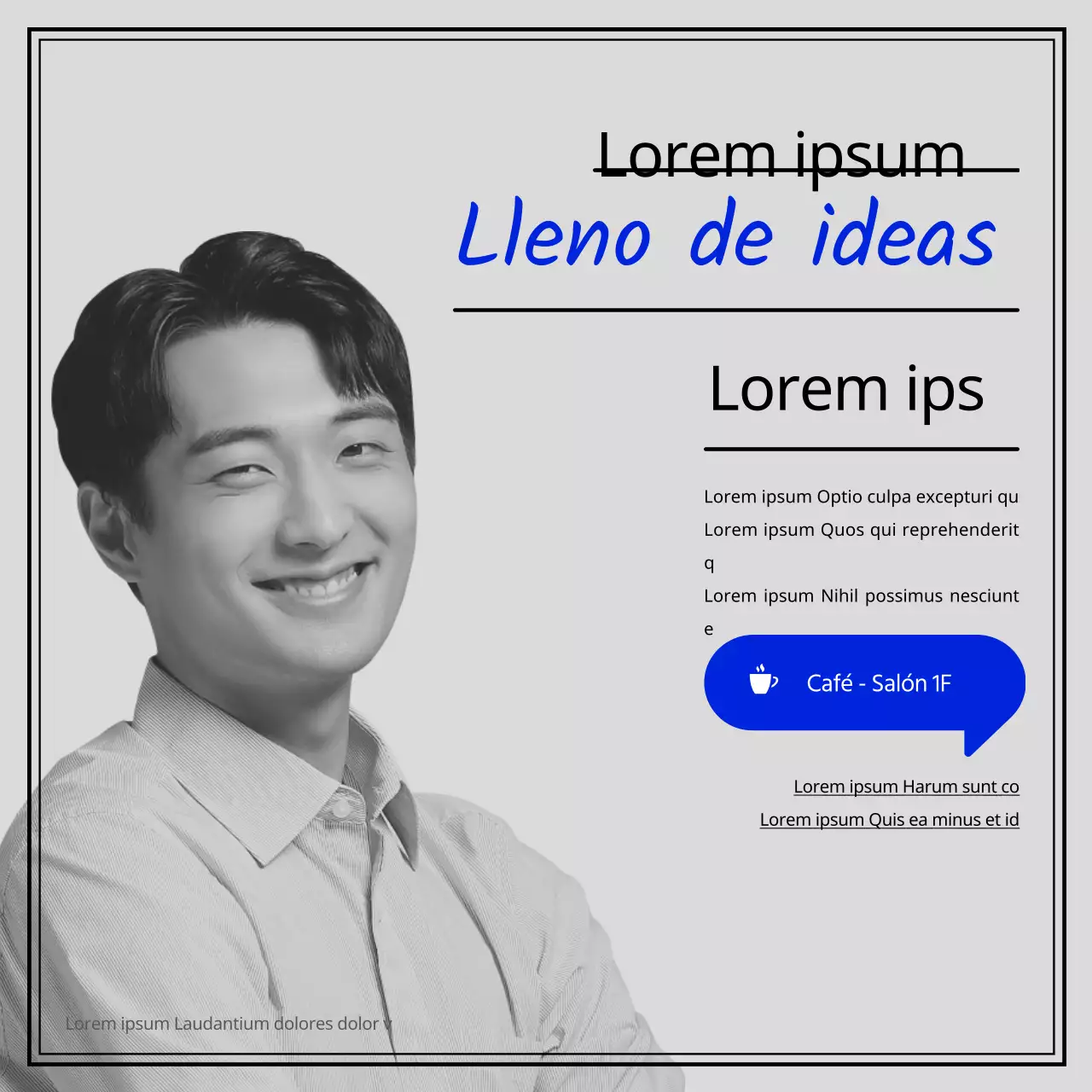 Presentación del espacio prestore, destacando la imagen azul de la juventud