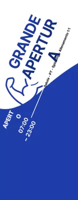 Promuovere il Fitness Open con un look fresco in bianco e blu