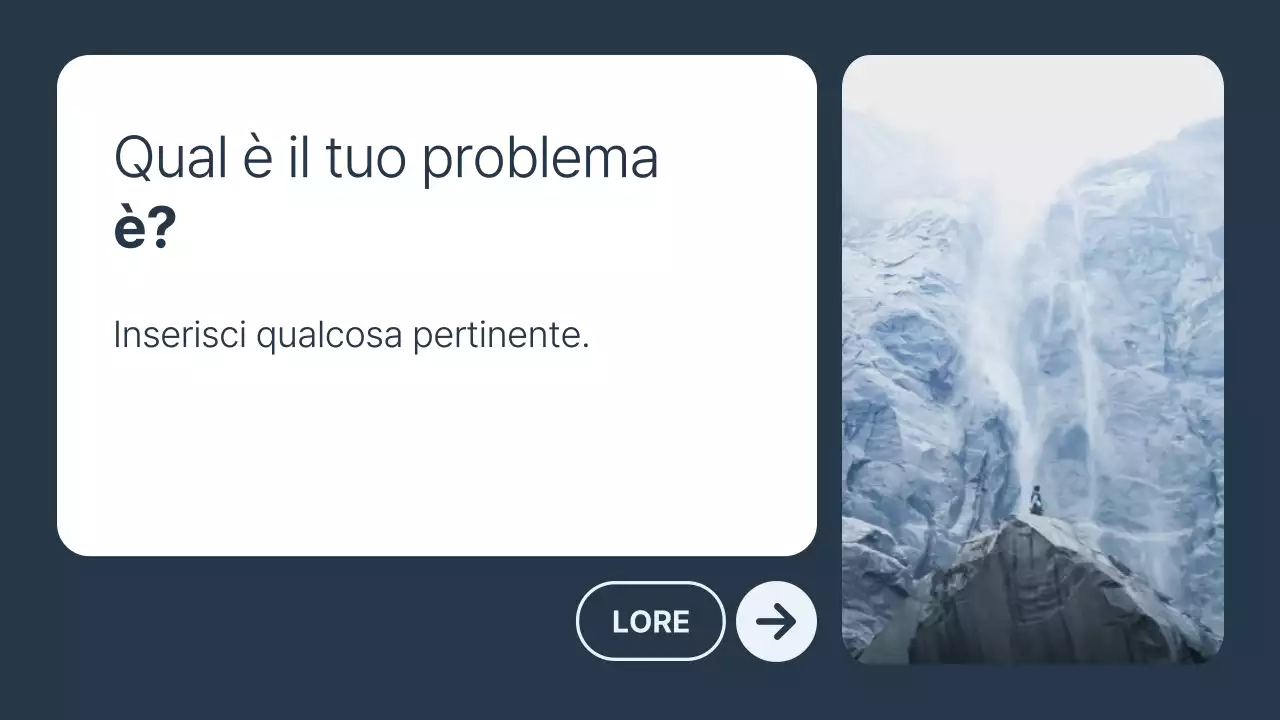 Promuovere un business minimalista in bianco e blu navy