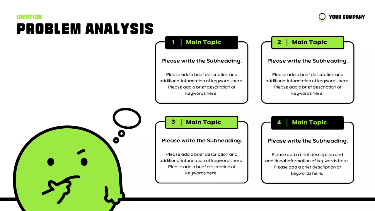 Green Minimal Character Presentation