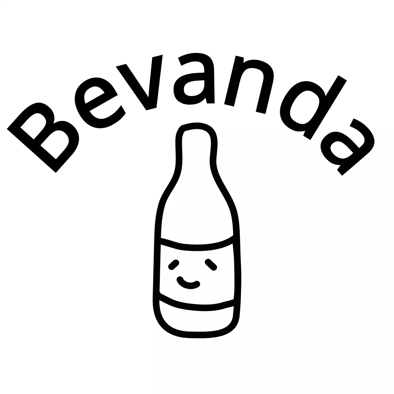 Semplice illustrazione a linee nere di vari oggetti e animali