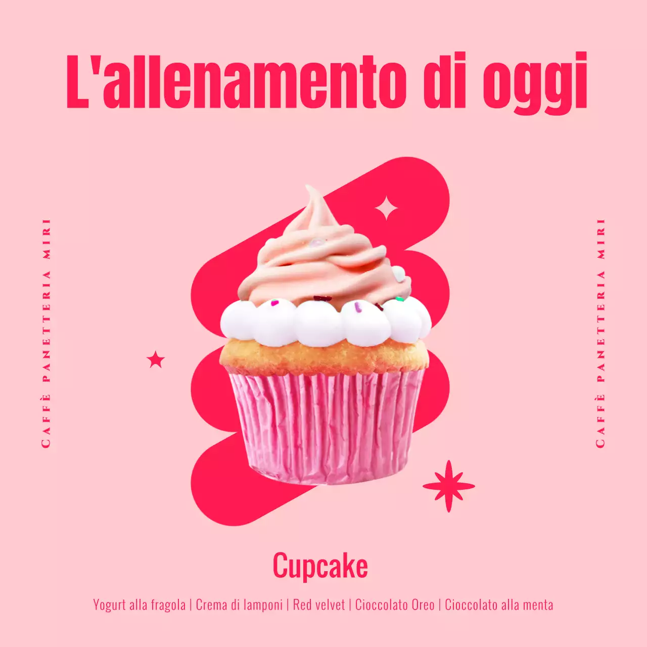 Il programma di oggi in questo grazioso caffè rosa