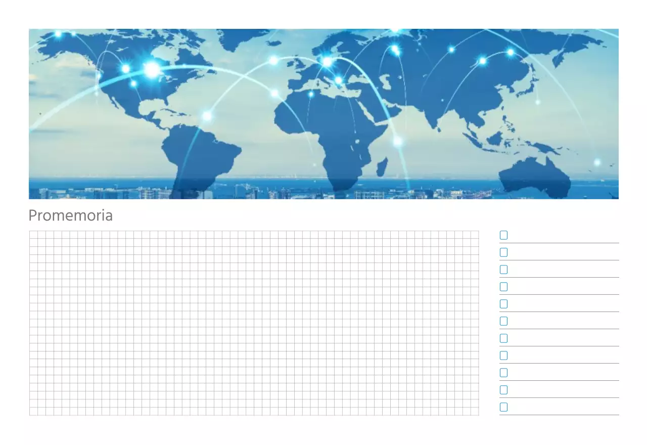 Calendario aziendale da tavolo bianco e semplice