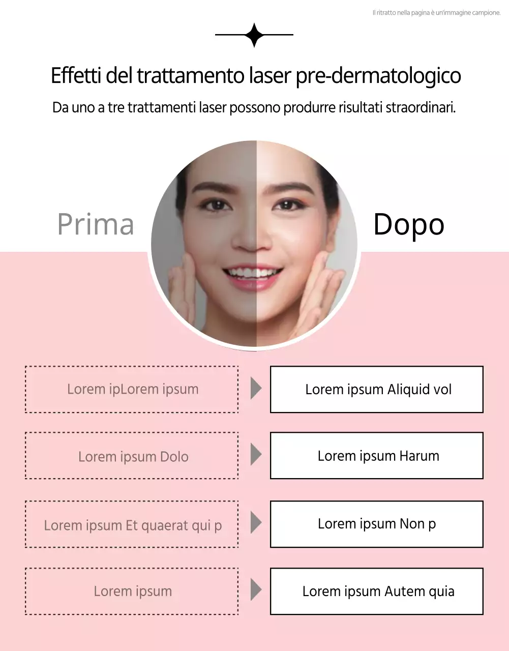 Promuovere i trattamenti laser dermatologici in rosa e nero