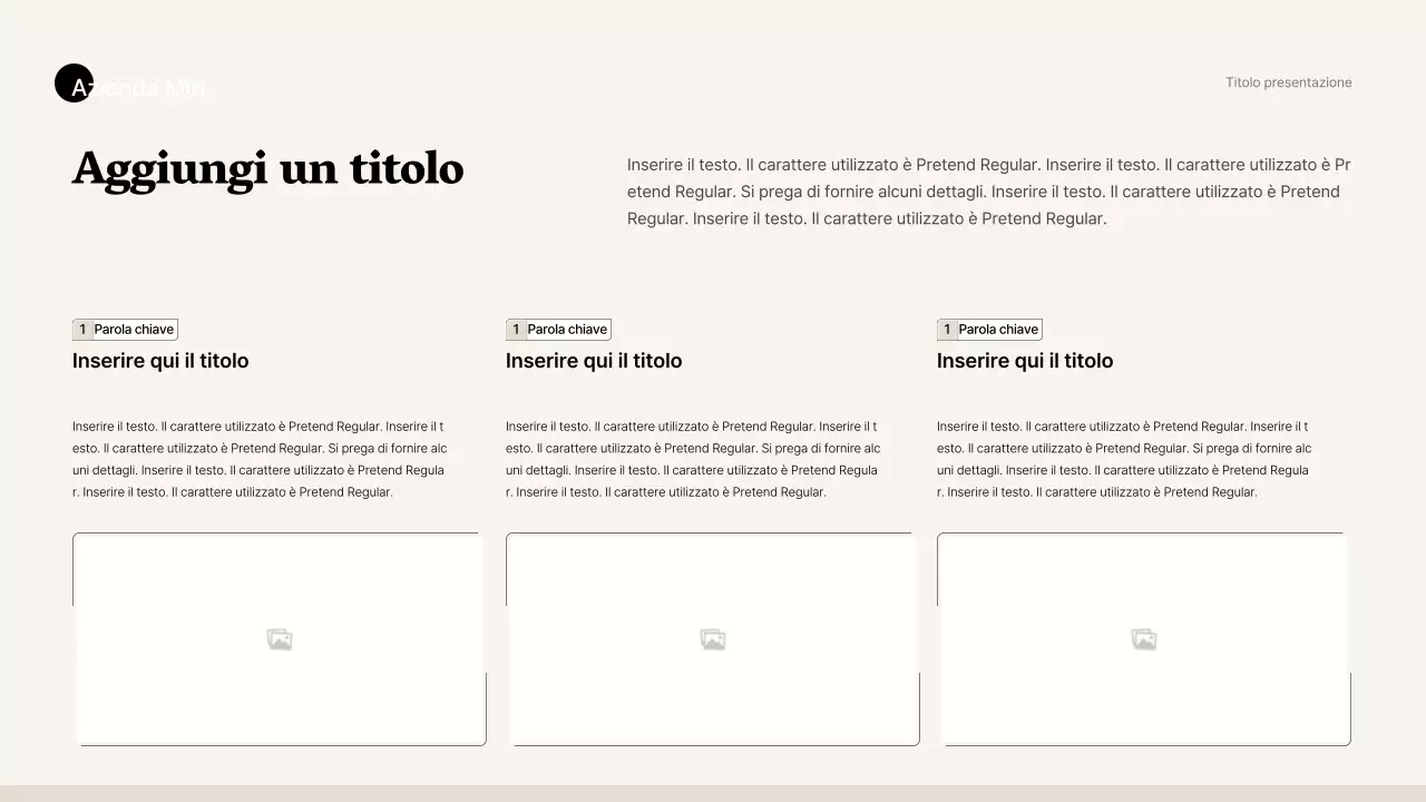 Stile business semplice in beige e marrone