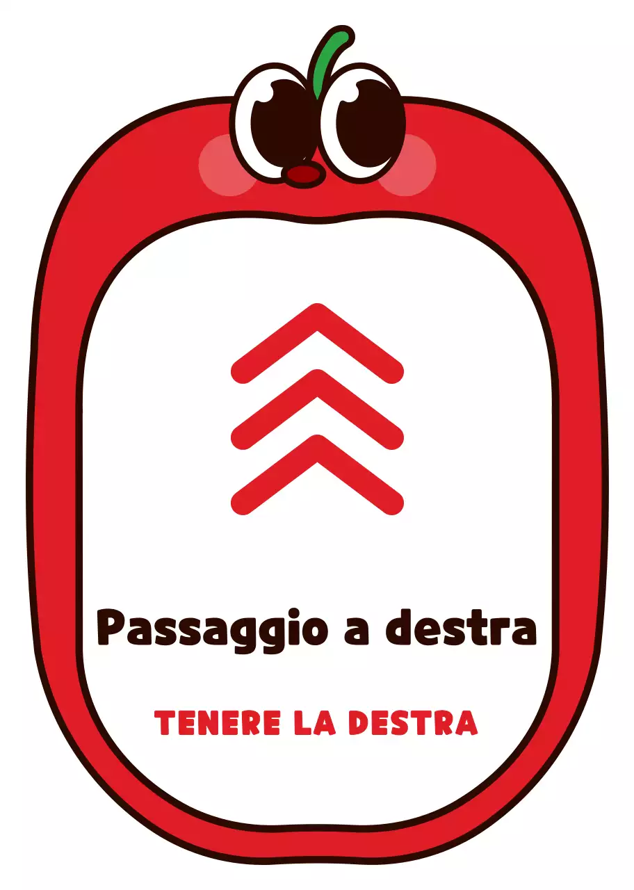 Carino il personaggio della mela rossa e nera con cornice in stile diritto di precedenza istruzioni