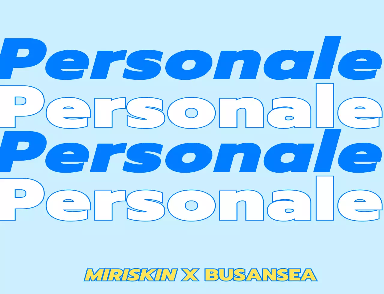 Design per il personale di un negozio pop-up di cosmetici con personaggi ambulanti blu e gialli