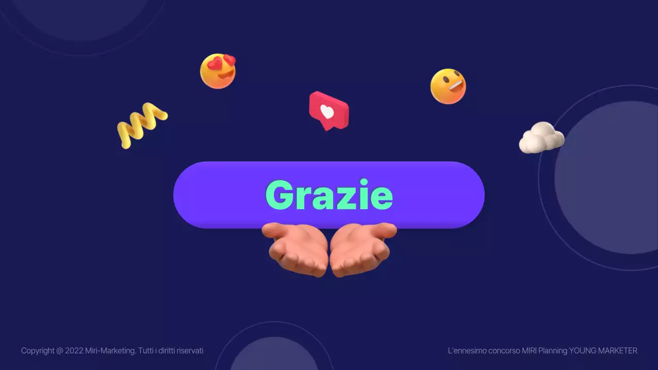 Piano di marketing pubblicitario illustrato in 3D in blu (presentazione)