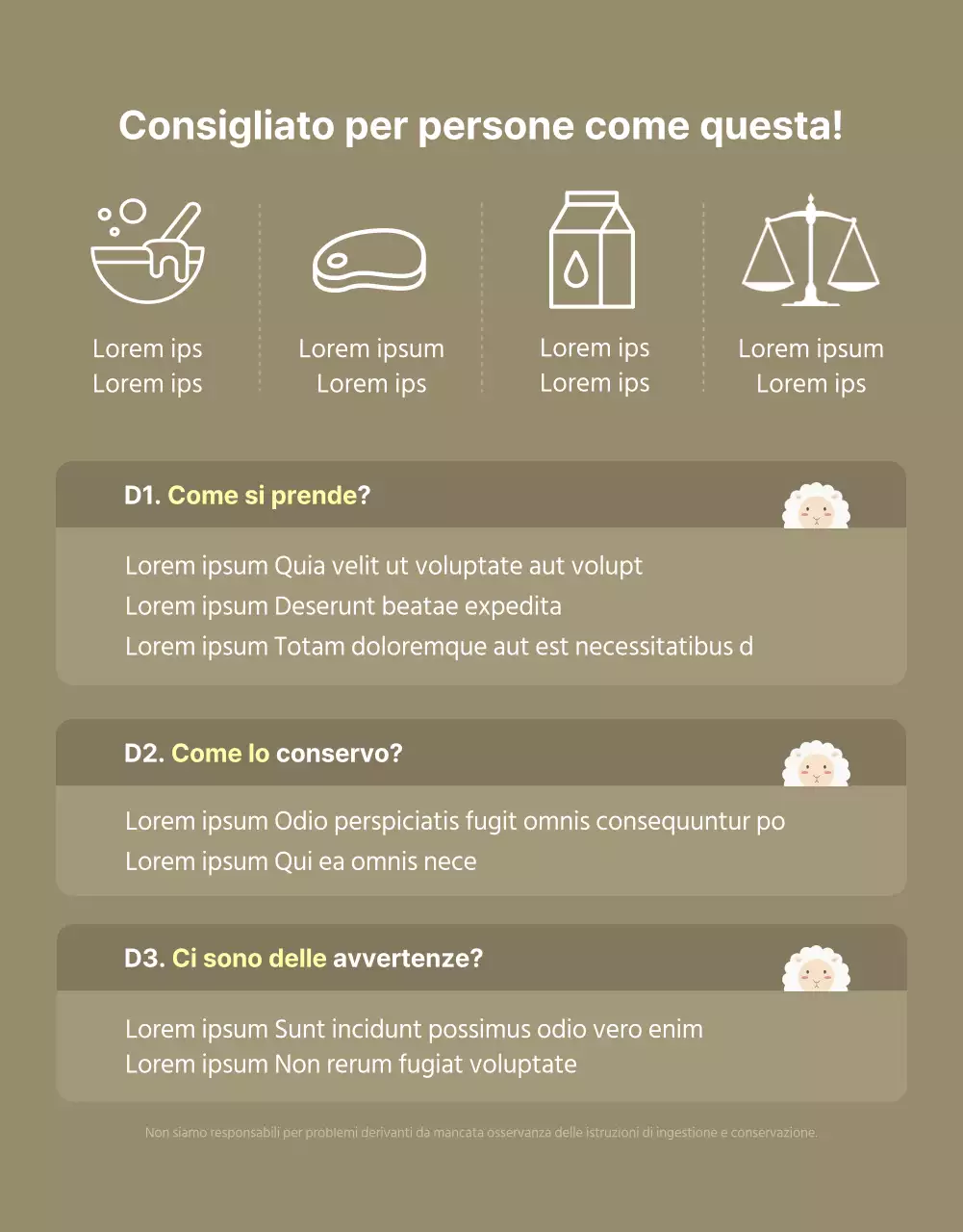 Blu, proteine naturali del latte di capra in polvere, pubblicità di alimenti salutari