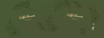 Caffè dell'illustrazione della linea verde