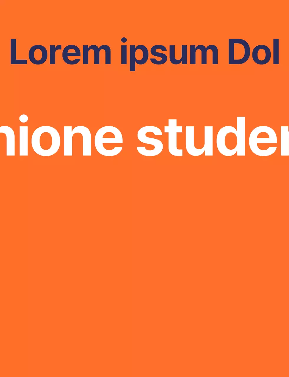 Gilet del consiglio studentesco del liceo con logo del simbolo della scuola arancione e blu-navy