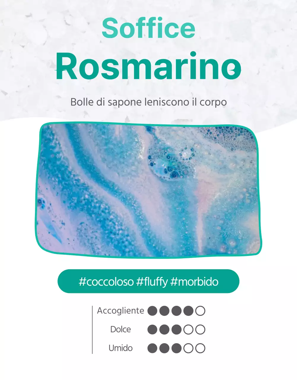 Pagina principale di bombe da bagno semplici e pulite alla menta