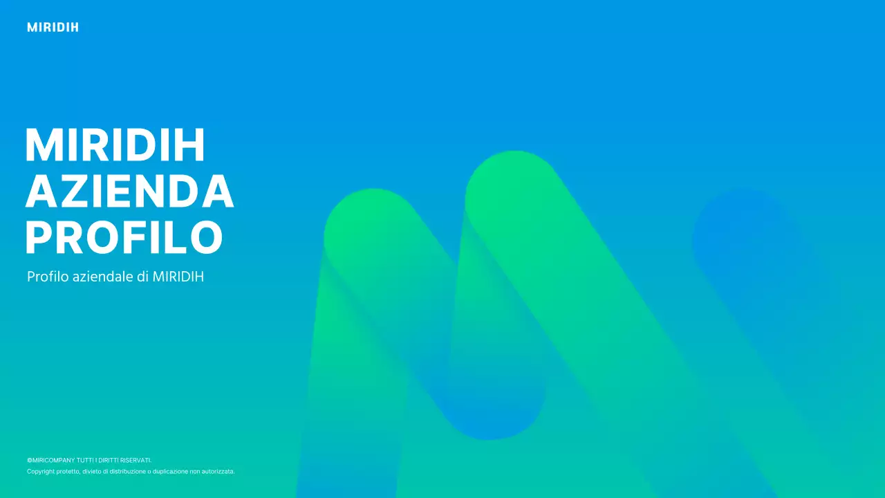 Una moderna lettera aziendale in blu e chartreuse