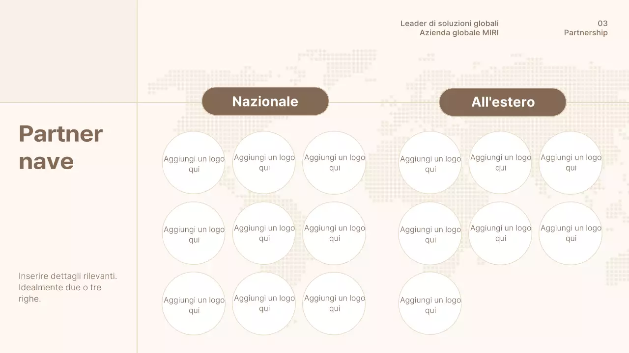 Un semplice profilo aziendale marrone e beige