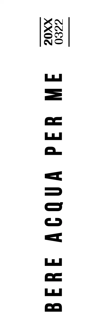 Souvenir della Campagna per il consumo dell'acqua con illustrazione nera del controllo dell'ora di consumo giornaliero