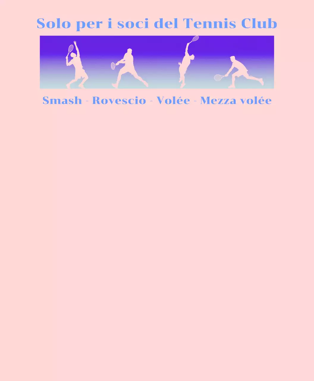 Club di tennis con gradienti e concetti di movimento del tennis