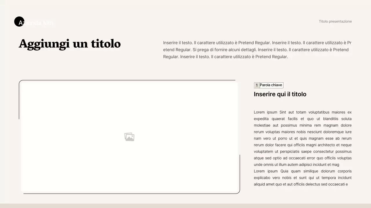 Stile business semplice in beige e marrone