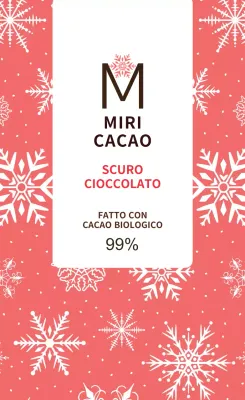 Etichetta per diffusore con motivo a fiocco di neve rosso