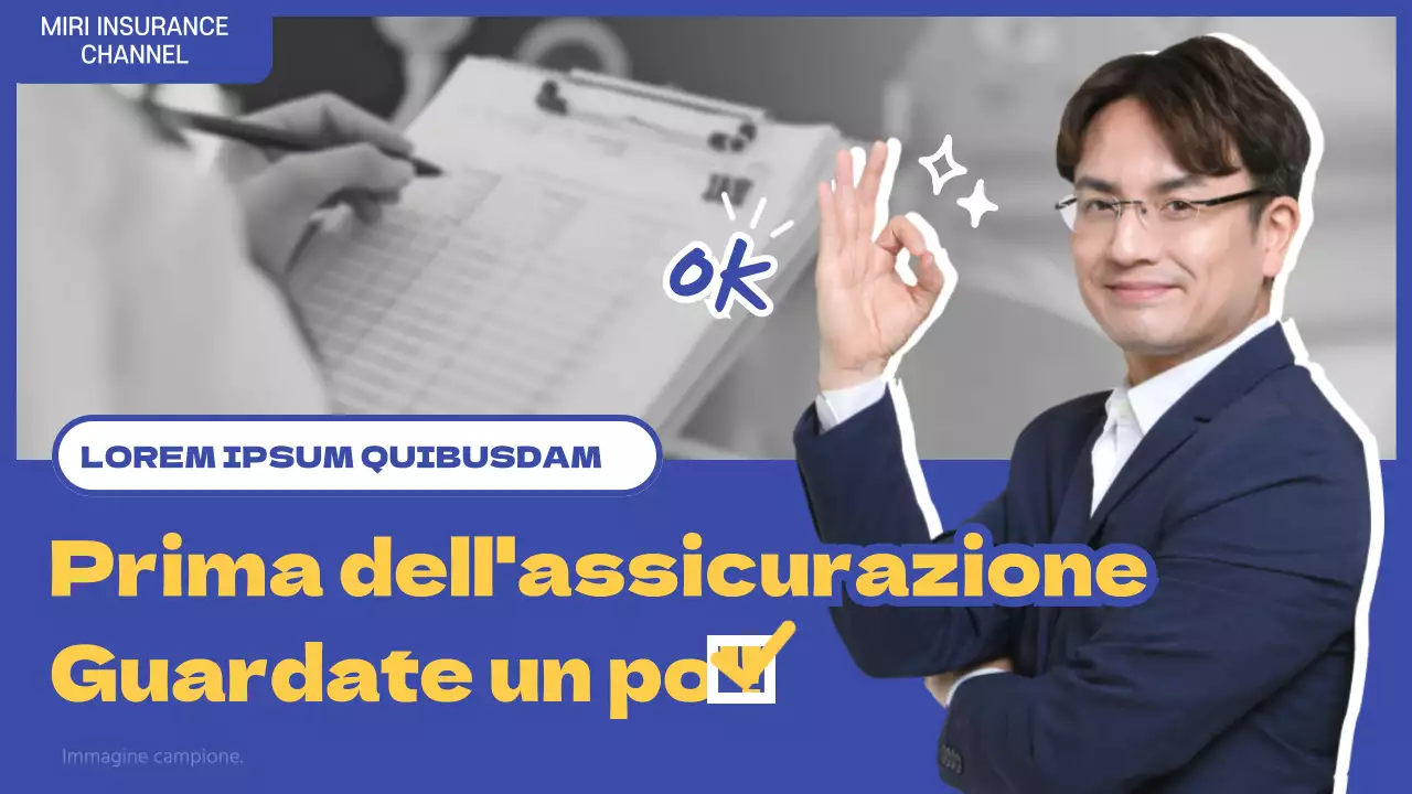 assicurazione blu youtube thumbnail