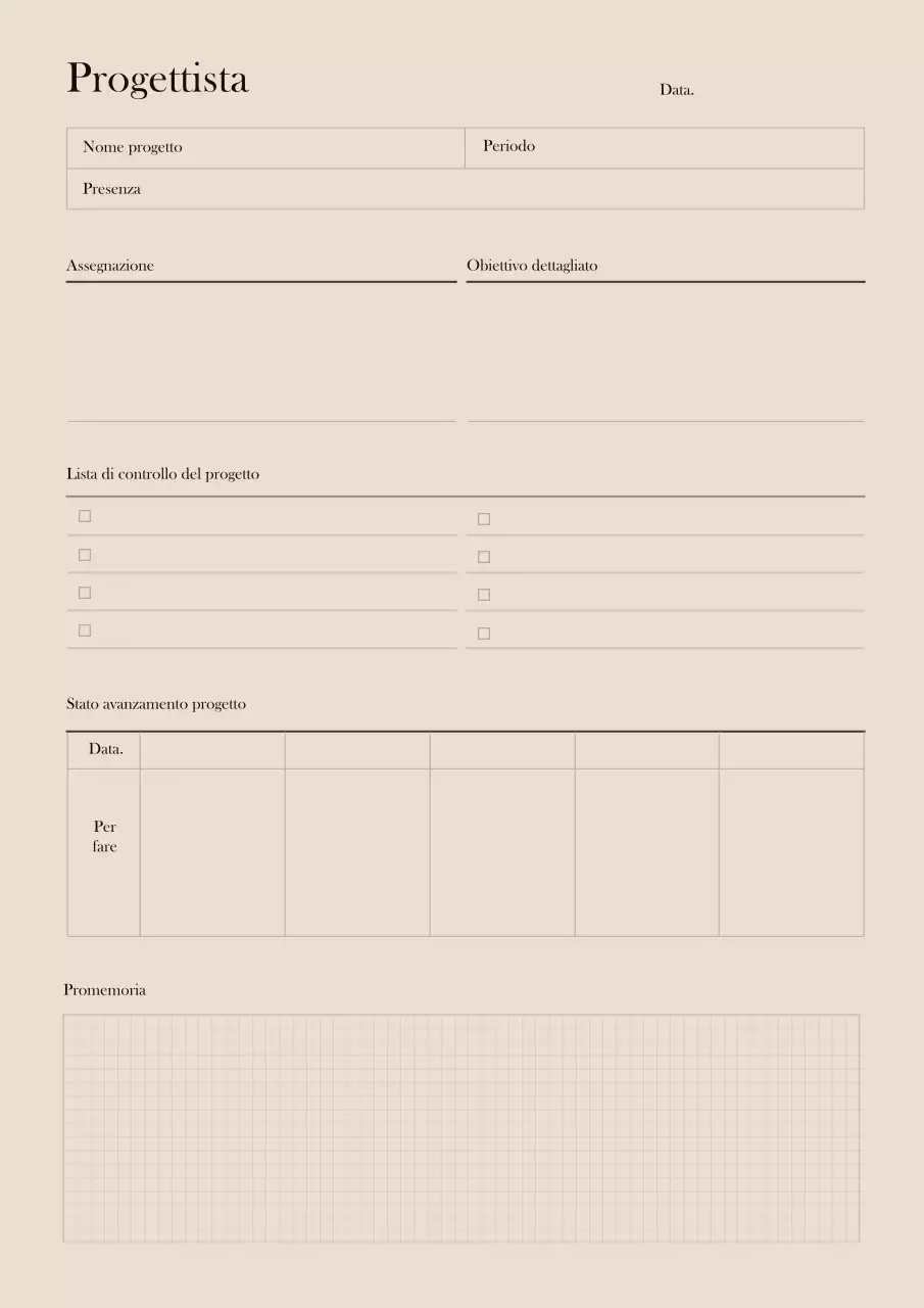 Un'agenda GoodNote marrone sentimentale