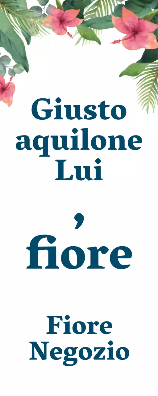 Fiori accidentali in colori tenui Una semplice insegna con testo del negozio di fiori e illustrazioni floreali.
