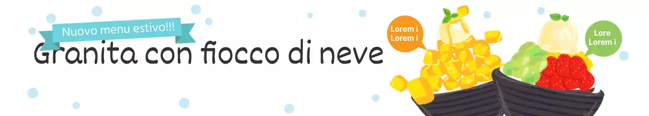 Granita con fiocco di neve