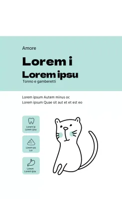 icona illustrazione blu chiaro etichetta animale domestico pulito