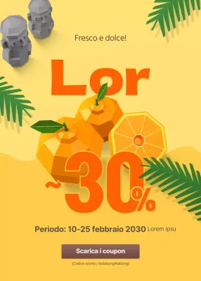 Coupon evento scontato Hallabong Jeju Giallo