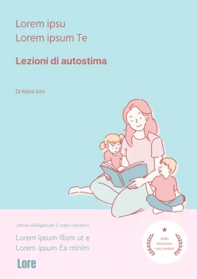 Illustrazione della lezione sull'autostima emotiva nei toni del rosa e del menta