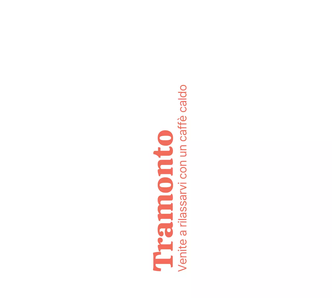 Merce con un semplice testo in inglese in rosso e una semplice illustrazione a raggiera.