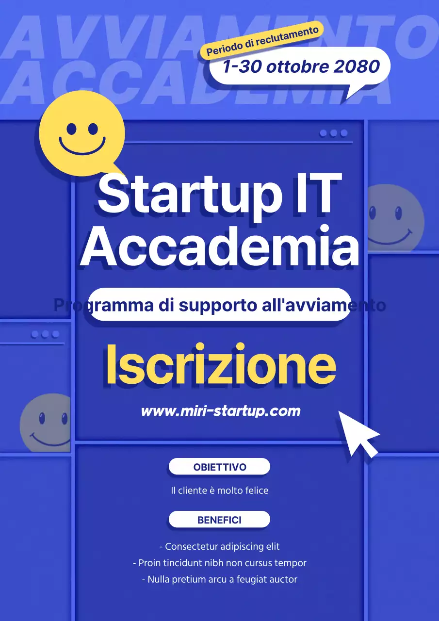 Reclutamento dell'Accademia dell'imprenditorialità Blue Simple IT