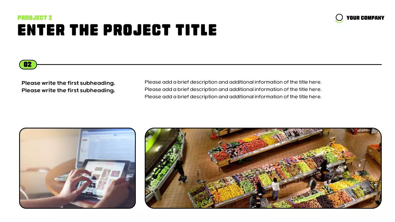 Green Minimal Character Presentation