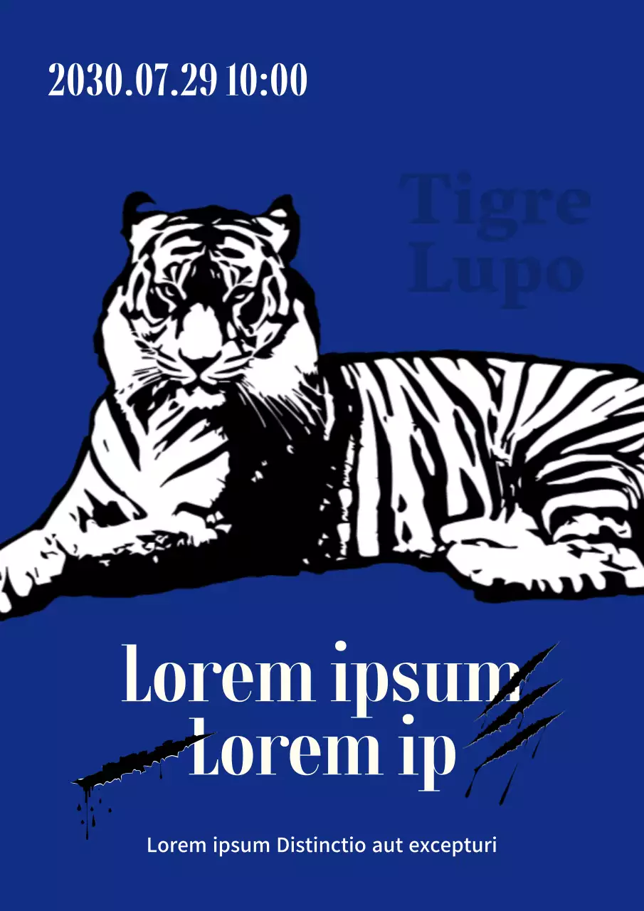 Promuovete la Giornata della Tigre con un tocco di blu