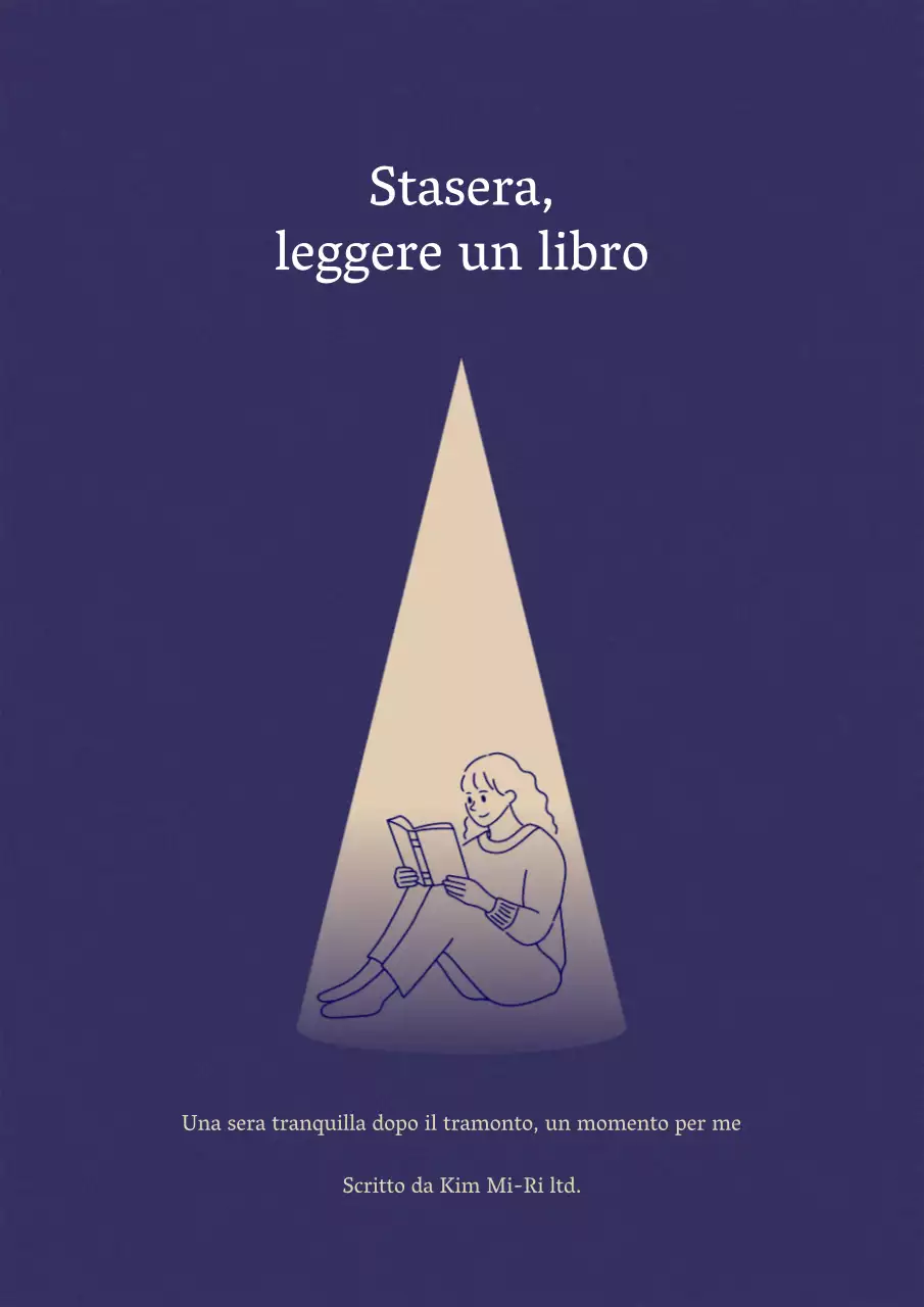Contenuto del saggio di lettura viola e semplice