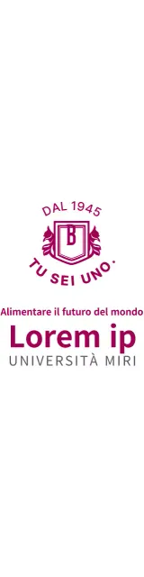 Concetto semplice con un logo universitario color vino