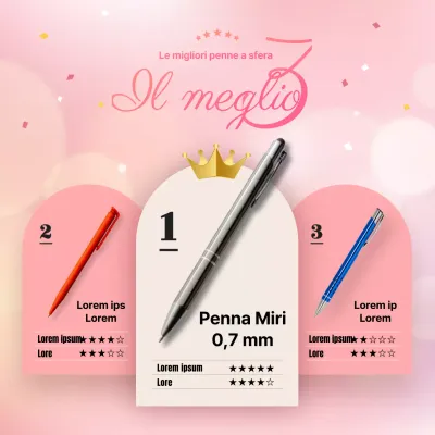 Le 3 migliori penne a sfera rosa e simpatiche per la vita scritta a mano