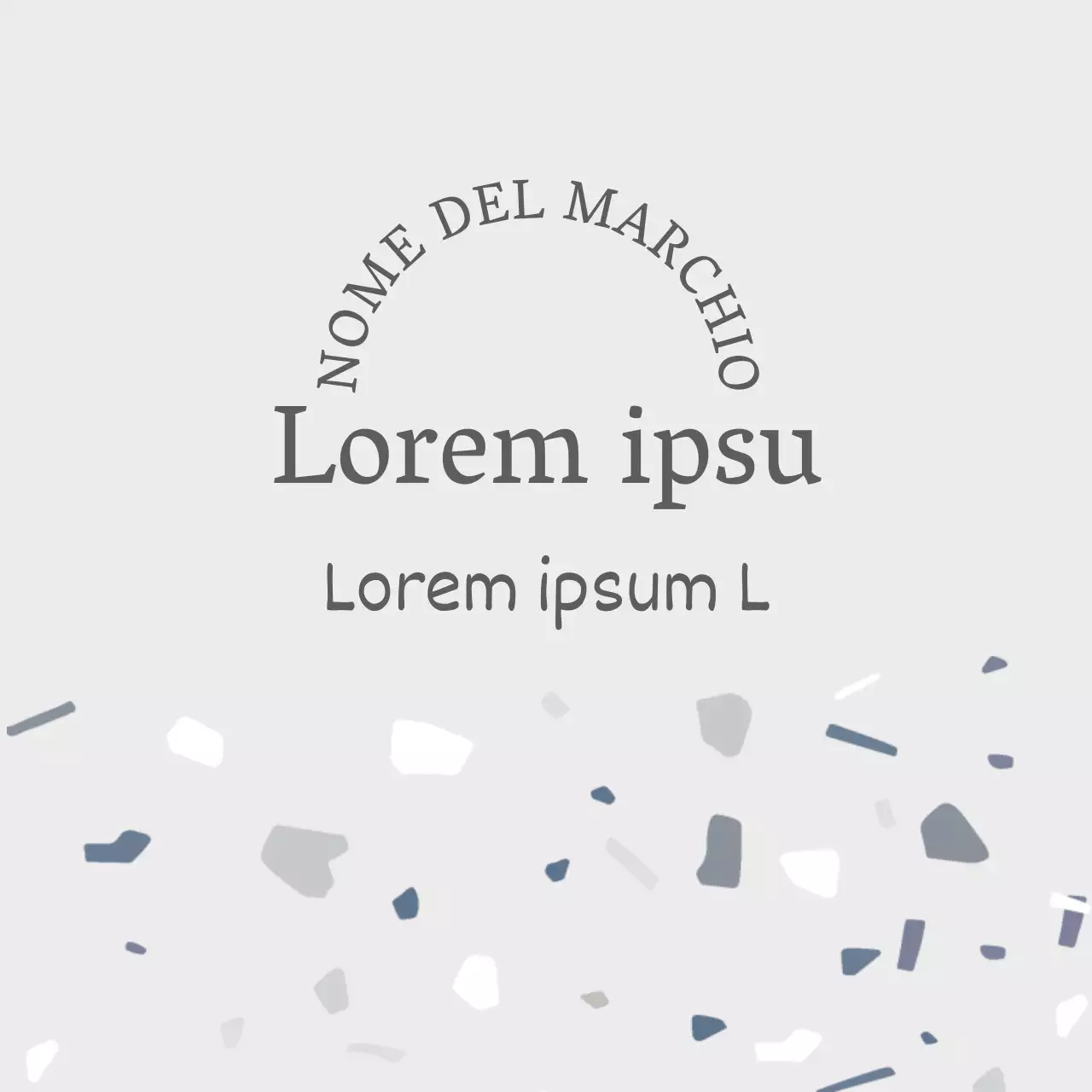 Grigio chiaro con motivo a ciottoli