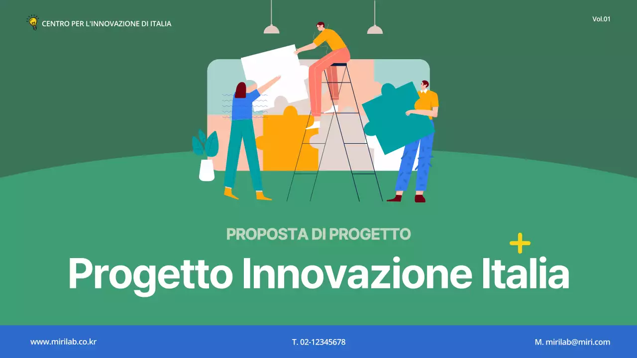 Una semplice proposta commerciale verde e blu per incoraggiare l'homesteading