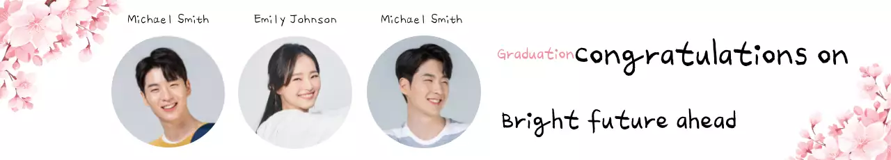 Banner de convite de formatura elegante rosa